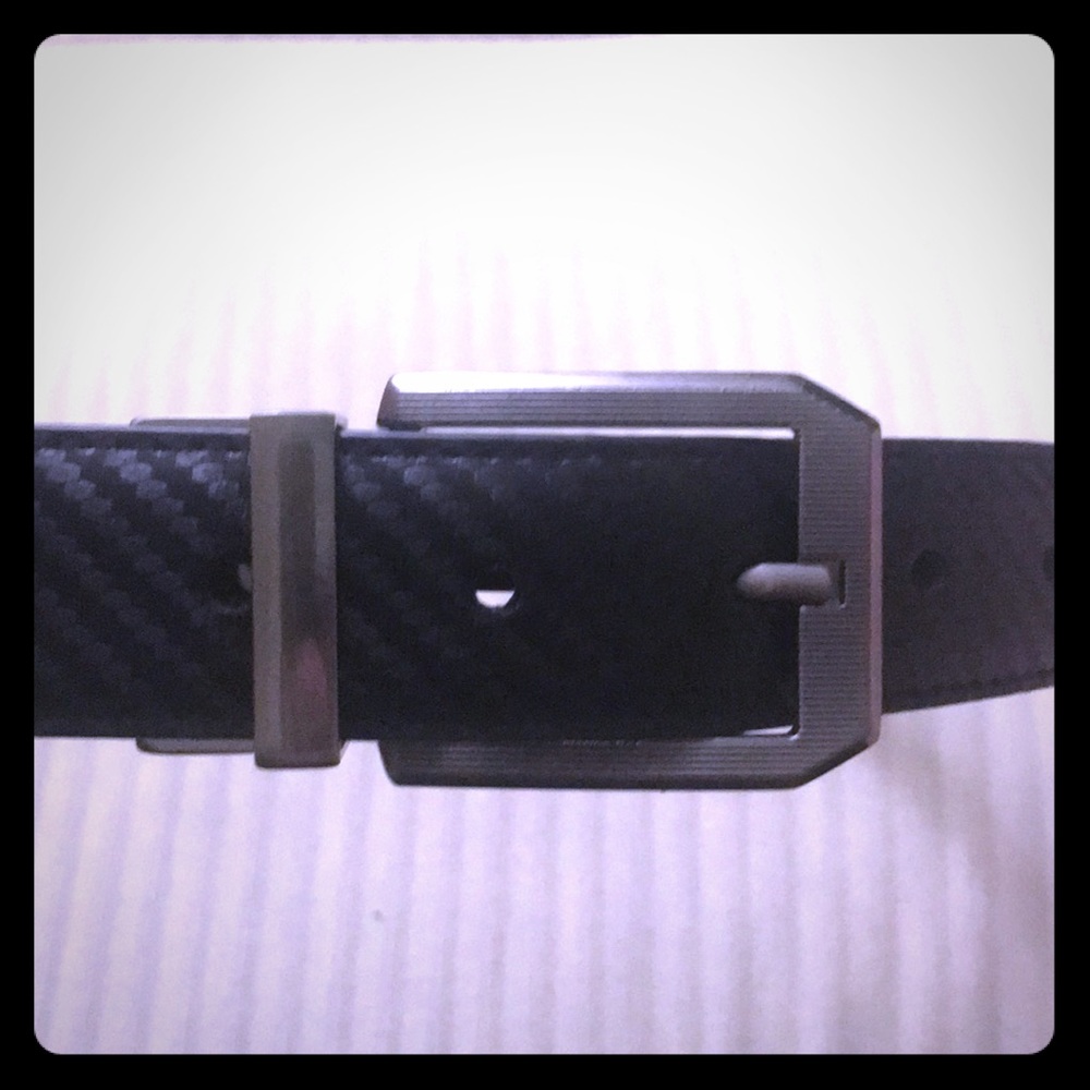 Reversible Belt Black and Brown w. Silver Buckle